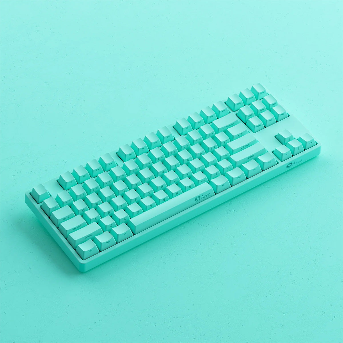 Akko 5087S Mint 80% TKL RGB Wireless Mechanical Keyboard with Creamy Yellow Switches - Perfect for Gaming, Typing & Office Work