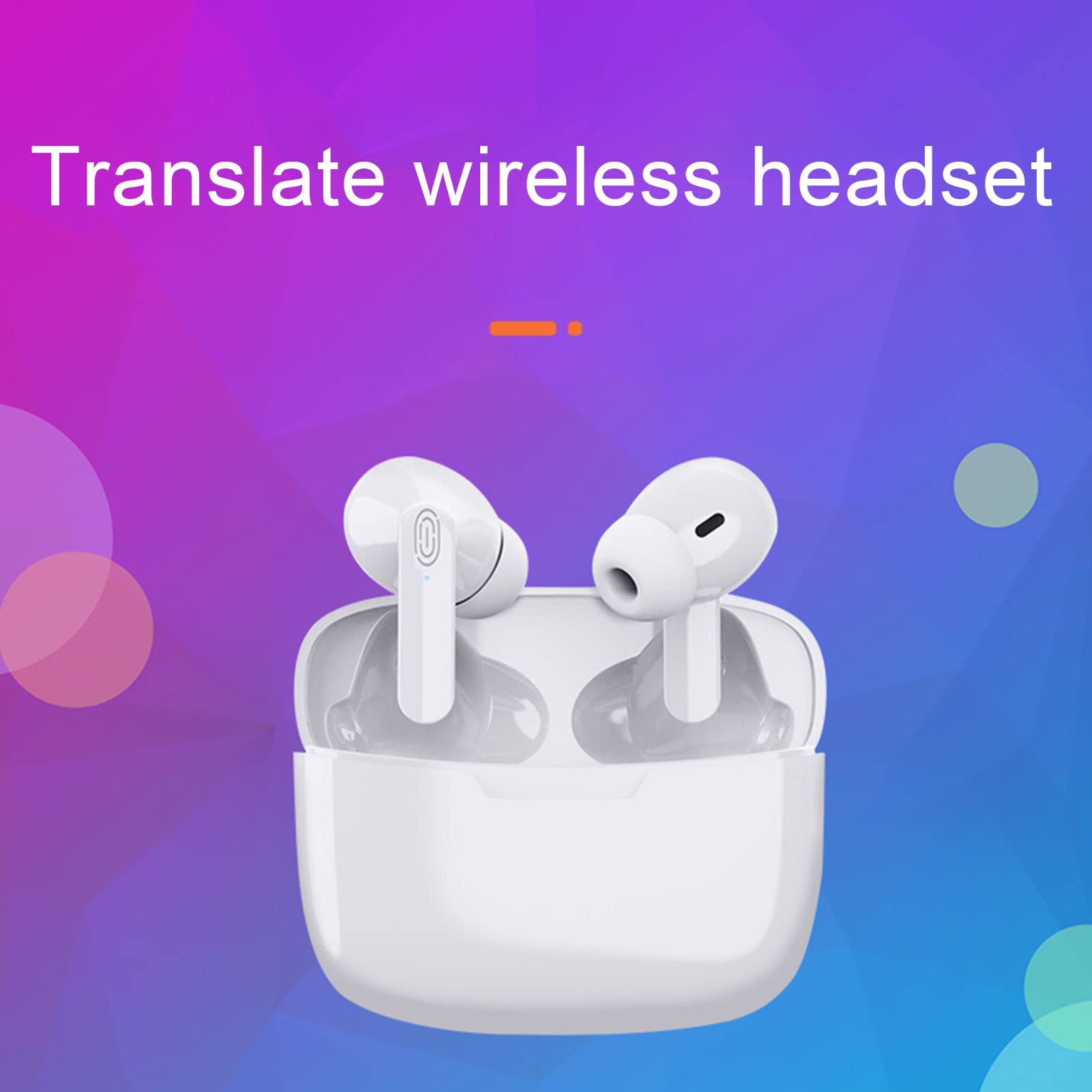 Bluetooth 5.1 Language Translator Earbuds - Instant 84 Language Translation Device for Travel & Business (White) | Wireless Interpreter Earbuds for International Meetings & Vacations