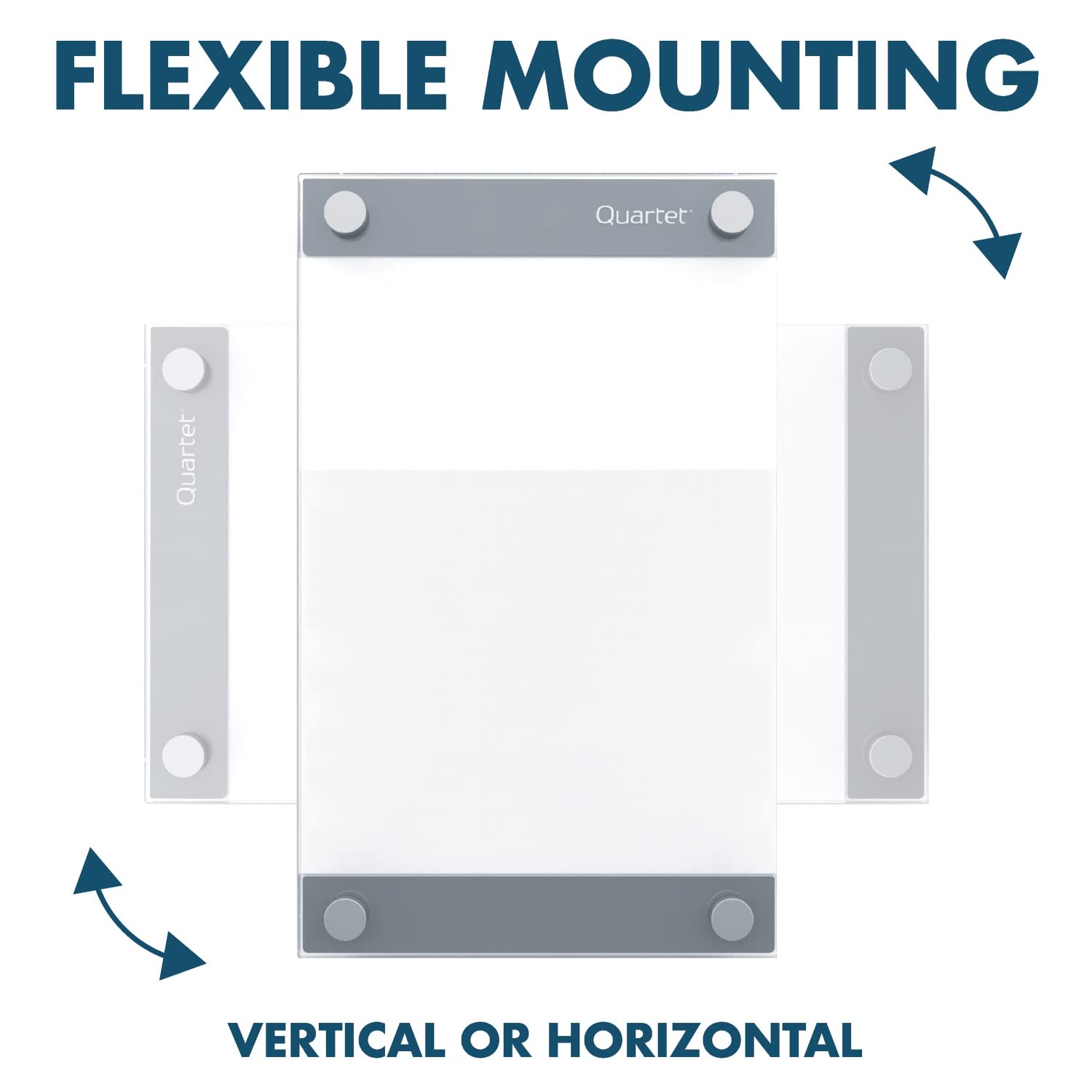 Quartet 3' x 2' Magnetic Glass Whiteboard - Dry Erase Board with Customizable Templates & Infinity White Surface (GI3624) - Perfect for Office Meetings, Classroom Teaching, and Home Organization