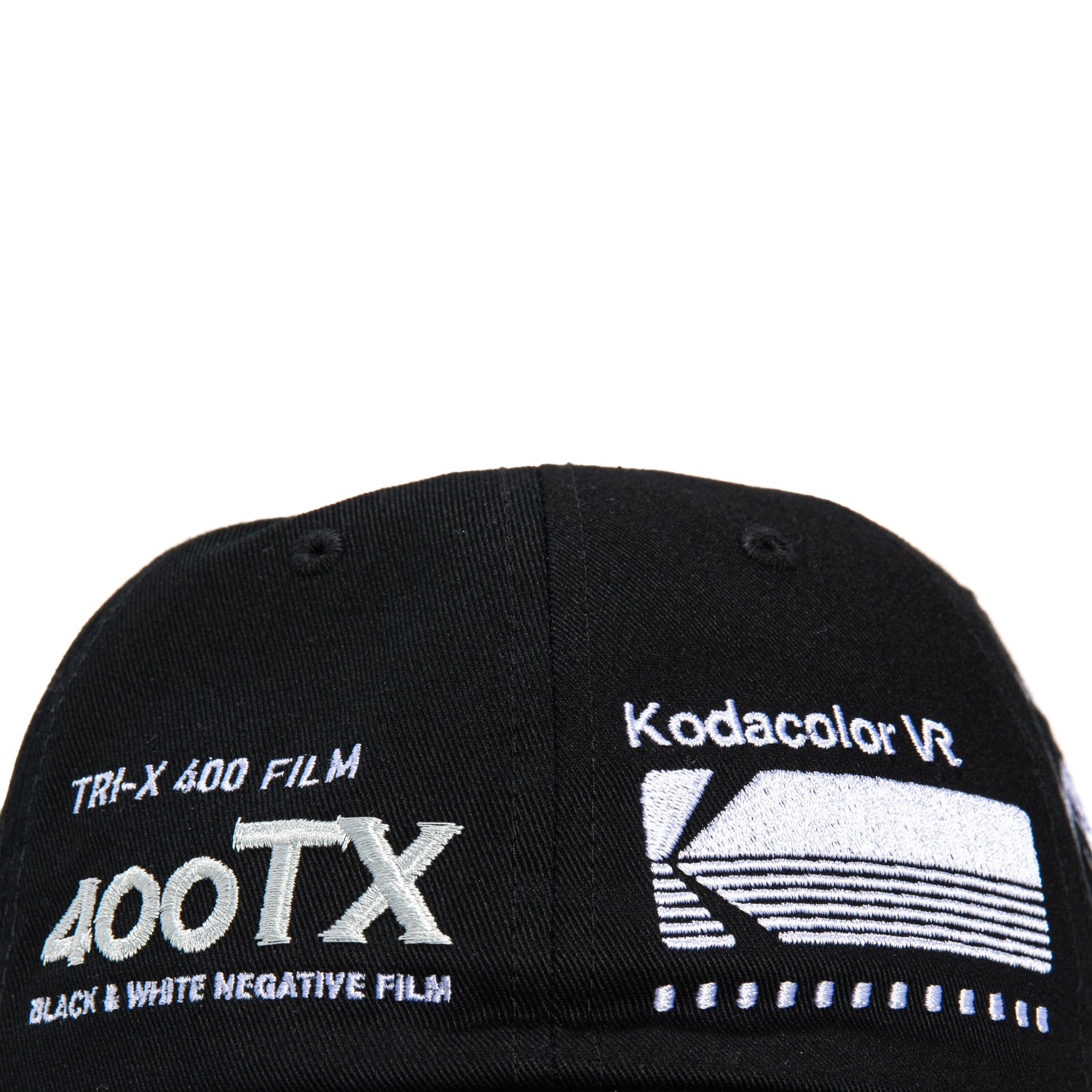 HUF x Kodak Snapback Relaxed Hat - Black | Adjustable Dad Hat for Men & Women | Perfect for Streetwear, Photography Enthusiasts & Outdoor Activities
