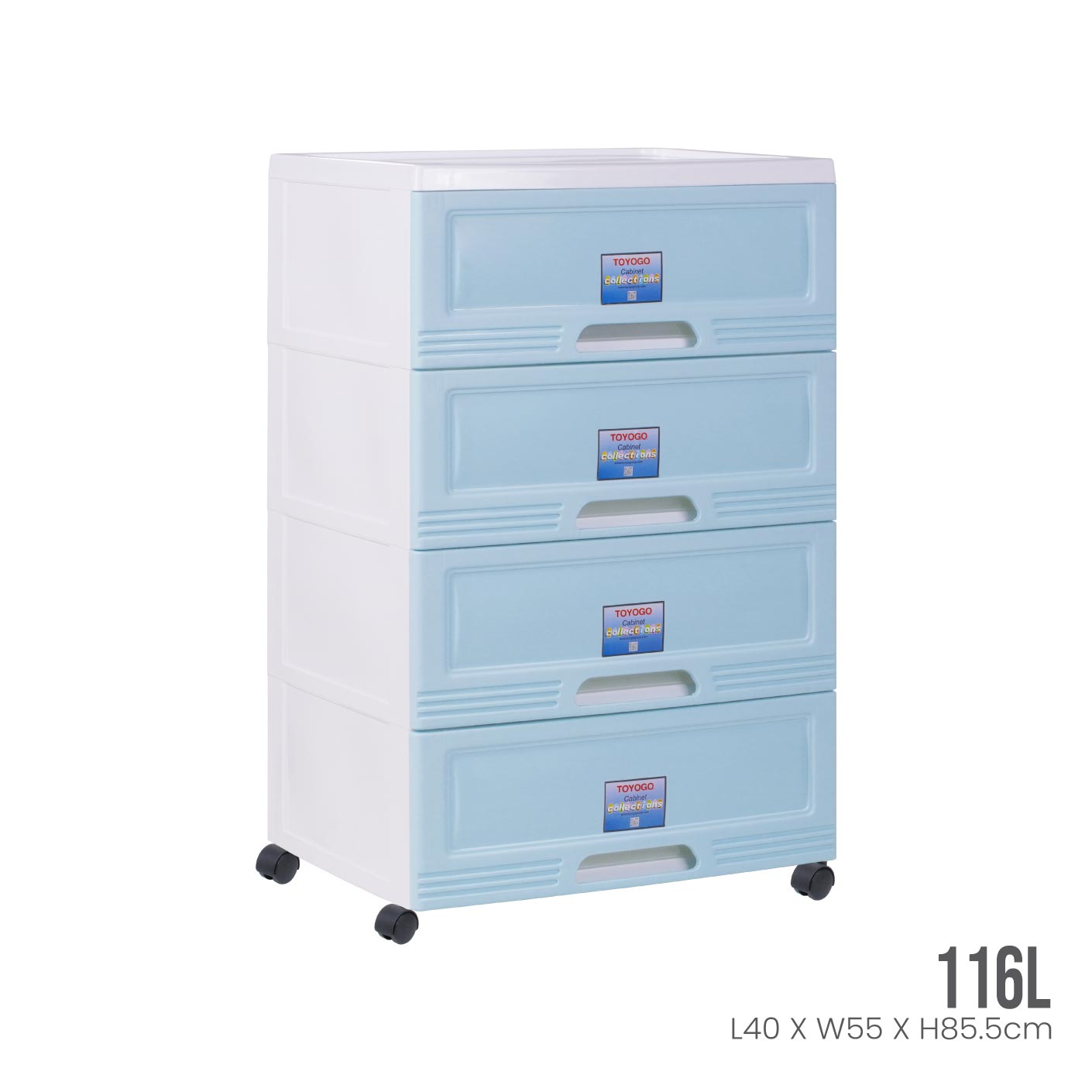 4-Tier Rolling Storage Cabinet with Wheels - Heavy Duty Metal Shelving Unit for Home, Office, Garage Organization - Perfect for Pantry, Closet, Laundry Room & Workshop Storage Solutions