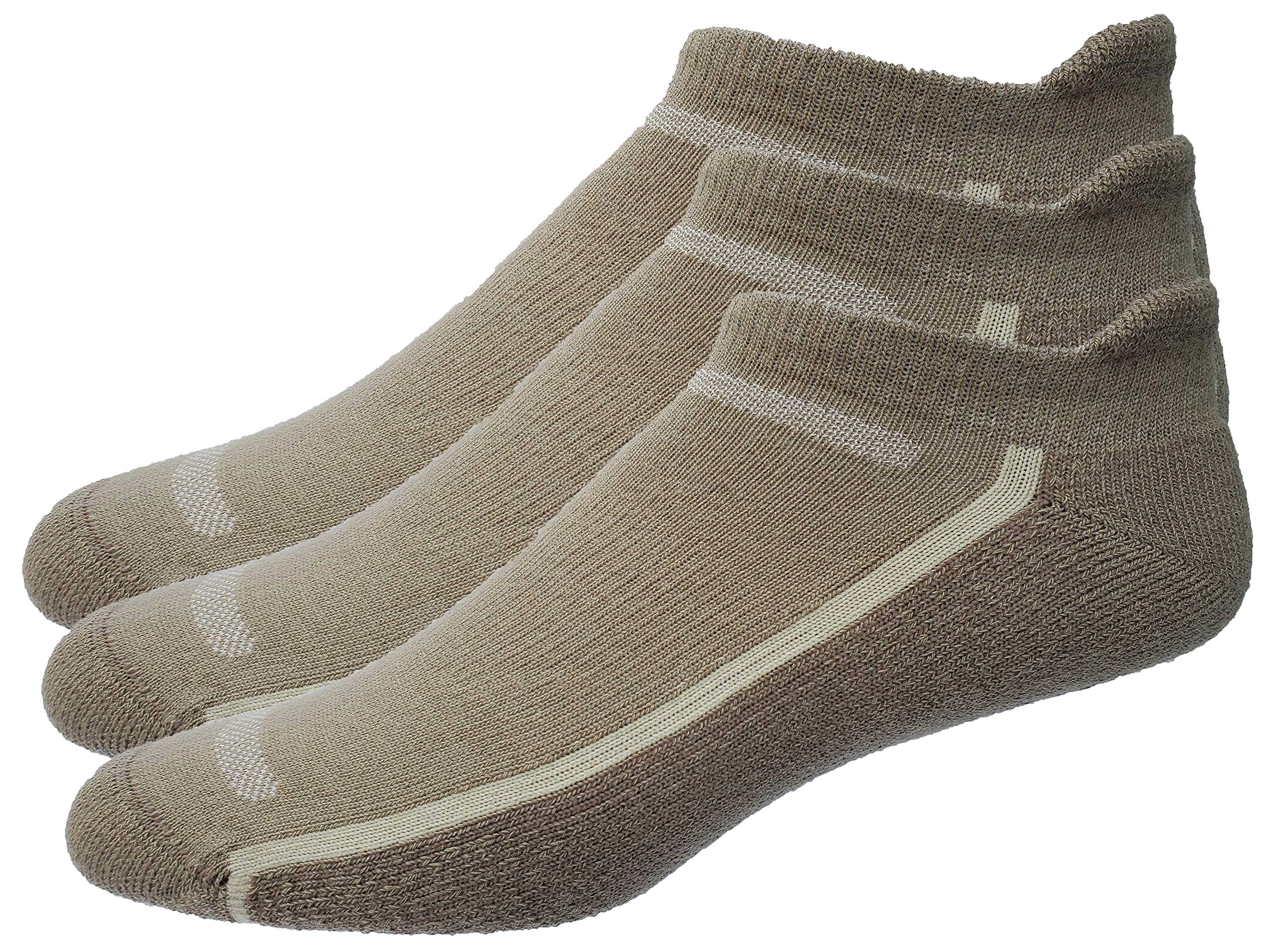 Men's 3-Pack No Show Tab Golf Socks - Breathable Low Cut Athletic Socks for Golf, Running & Casual Wear