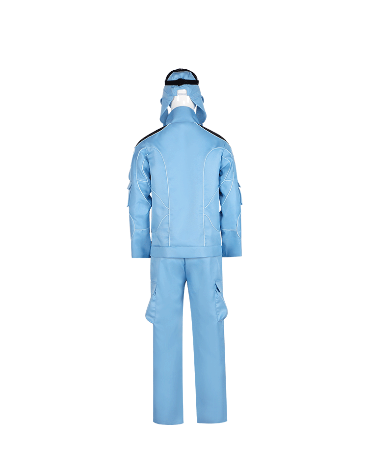 Adult No.17 Cosplay Costume Set - Blue Tops, Pants, Hat & Goggles | 2025 Movie Uniform Outfit for Anime Conventions & Halloween Parties