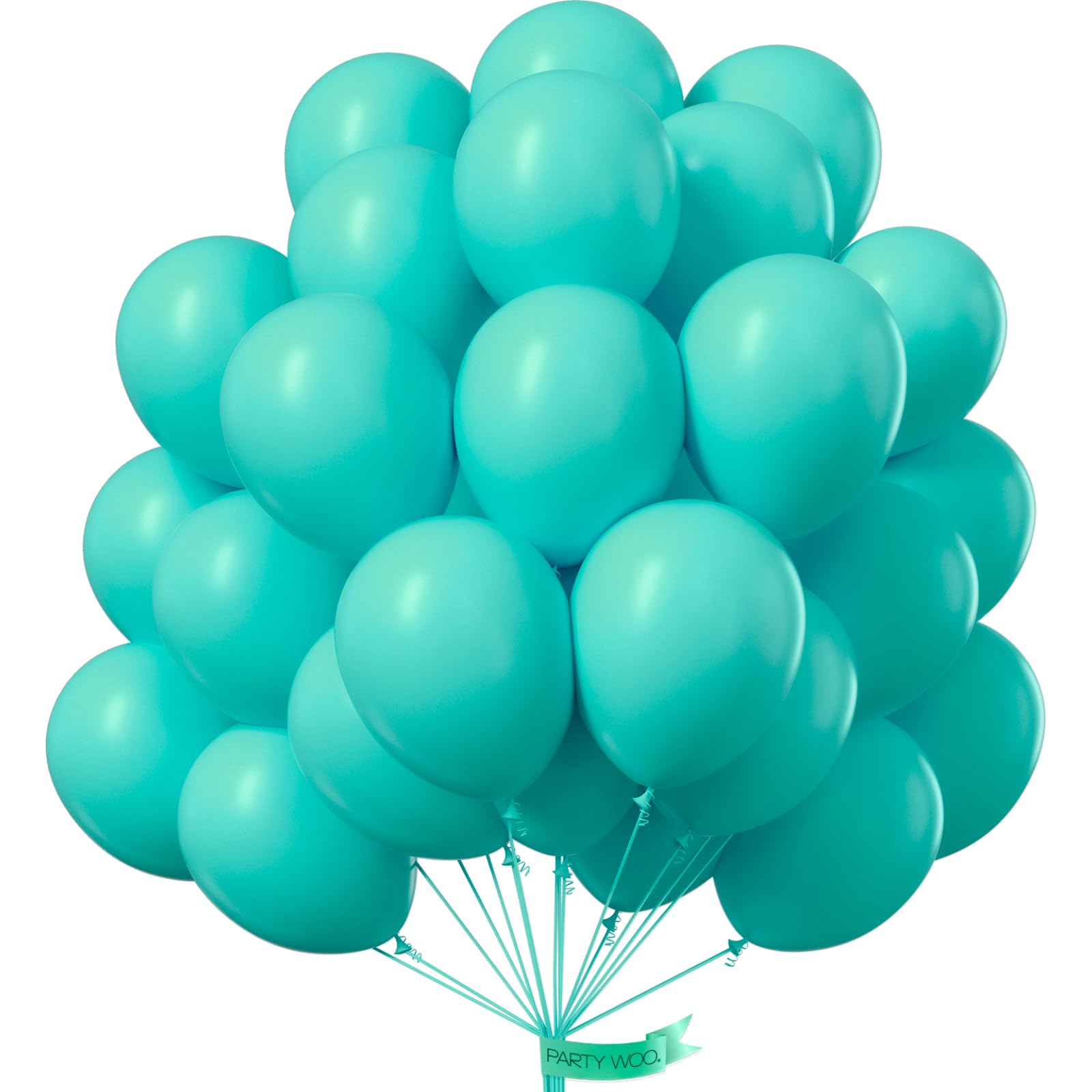 100-Pack 10 Inch Teal Blue Balloons for Party Decorations - Premium Turquoise Balloons for Garland, Arch, Birthday, Wedding & Baby Shower Decor - Perfect for Indoor/Outdoor Events, Photo Backdrops & Celebration Decorating