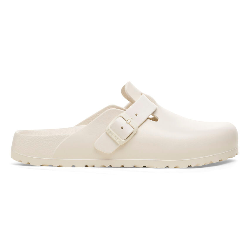 Birkenstock Boston Essentials EVA Clogs in Eggshell - Lightweight Comfortable Unisex Slides for Men & Women - Perfect for Home, Garden, Beach and Casual Wear