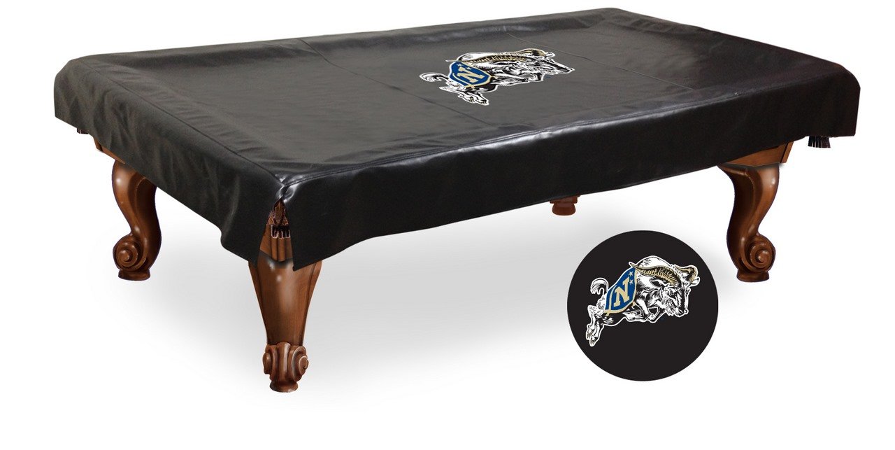 NCAA Navy Blue Billiard Table Cover - Waterproof & Durable Pool Table Protector for Indoor & Outdoor Use - Perfect for Game Rooms, Bars, and Home Entertainment