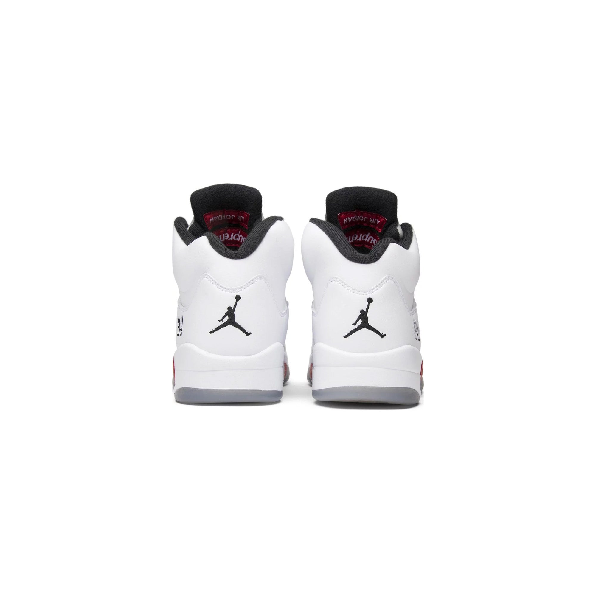 Air Jordan 5 Retro x Supreme 'White' (2015) - Men's Basketball Shoes for Streetwear & Sneaker Collectors | Perfect for Casual Wear, Sneaker Events & Urban Fashion