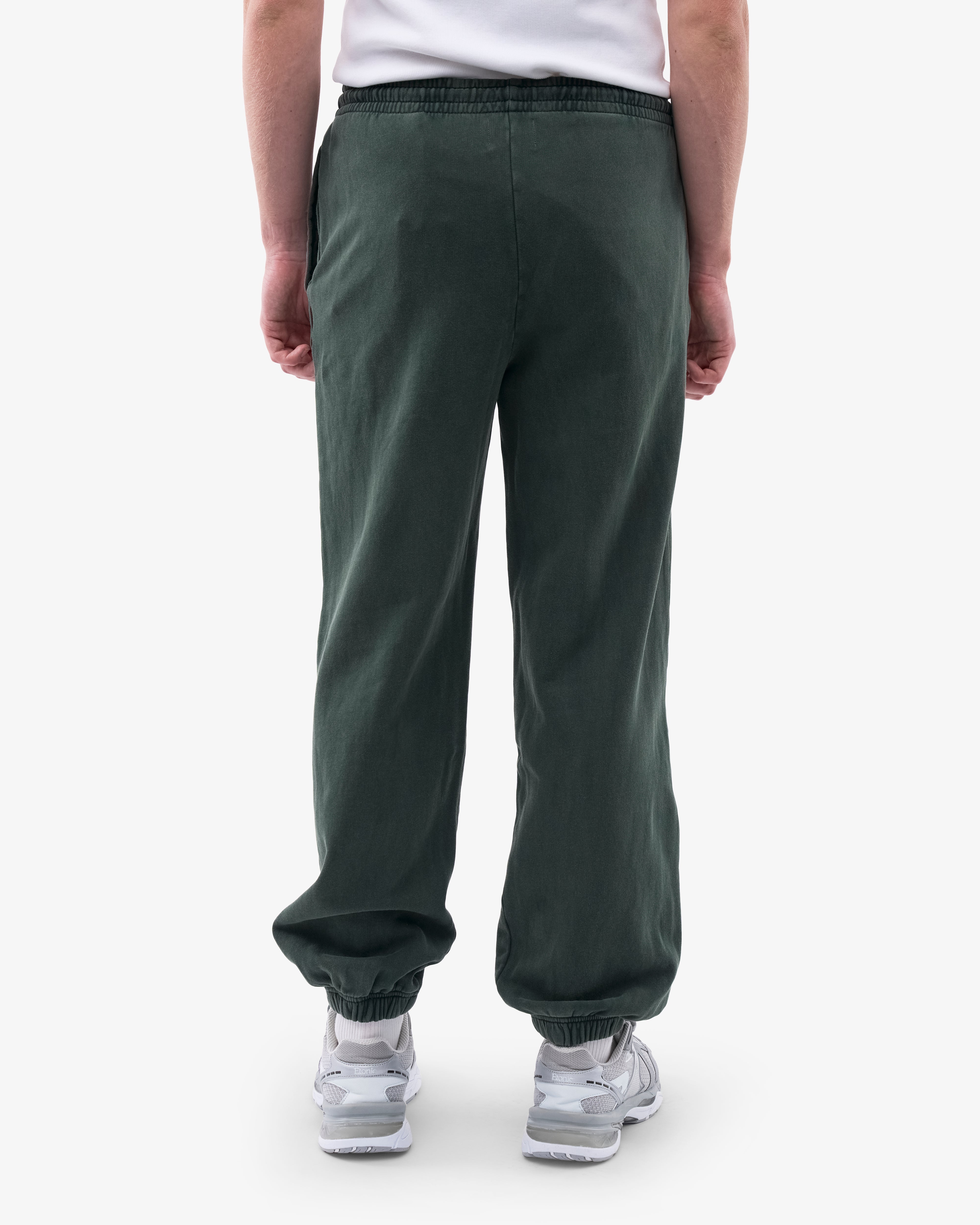 Organic Relaxed Sweatpants for Women - Soft Cotton Lounge Pants with Pockets - Midnight Forest Green - Perfect for Yoga, Home & Casual Wear