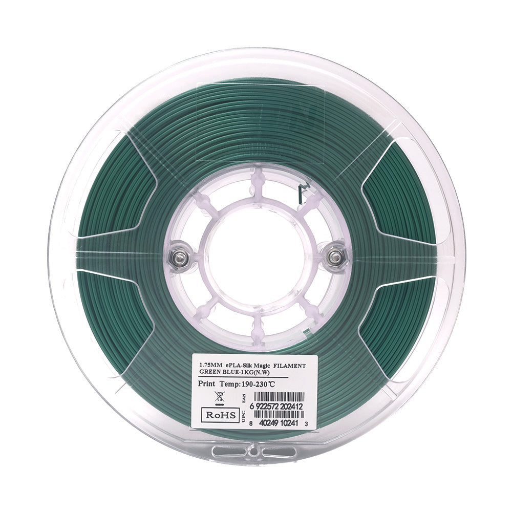 eSun eSilk Magic PLA Filament 1.75mm 1kg Spool - High Gloss Silk 3D Printer Filament for Smooth Prints - Perfect for Cosplay, Jewelry & Decorative Models