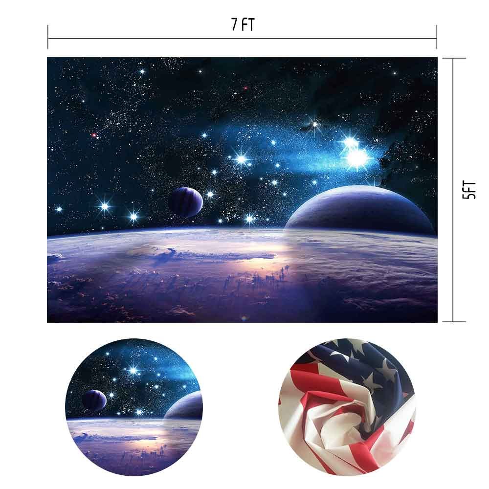 Cosmic Sky Backdrop - Shining Stars Photo Studio Vinyl (7x5ft) for Photography & Videos