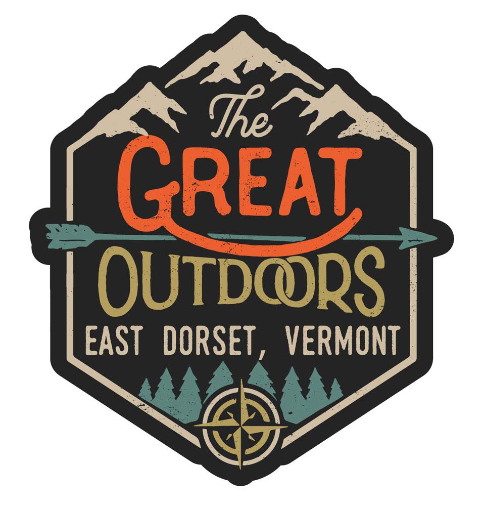 East Dorset Vermont The Great Outdoors Design 4-Inch Fridge Magnet - Perfect for Travel Souvenirs, Home Decor & Office Accessories