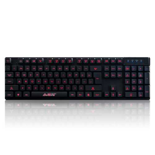 AJazz Cyborg Soldier 104-Key RGB Backlit Mechanical Gaming Keyboard - Wired USB Mechanical Keyboard with Tactile Switches for PC Gamers & Office Work