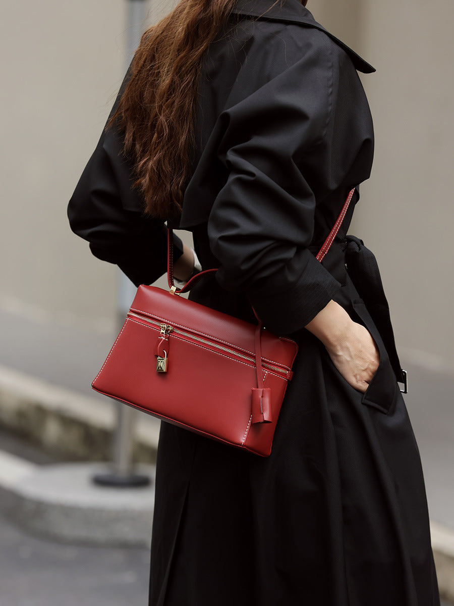 Structured Mini Box Bag for Women - Stylish Crossbody Handbag for Everyday Use, Work, and Travel