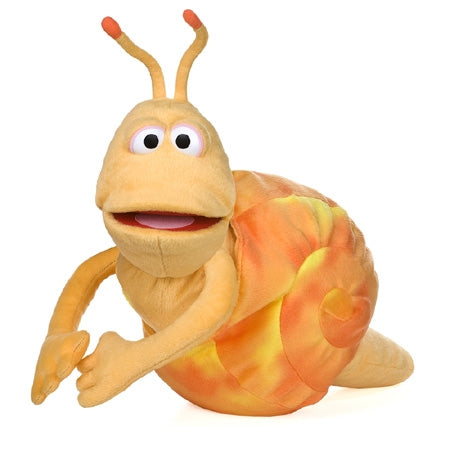 Sneaky the Snail Hand Puppet - Soft Plush Animal Puppet for Kids Storytelling & Interactive Play | Perfect for Classroom Activities, Bedtime Stories & Imaginative Play (Code 49)