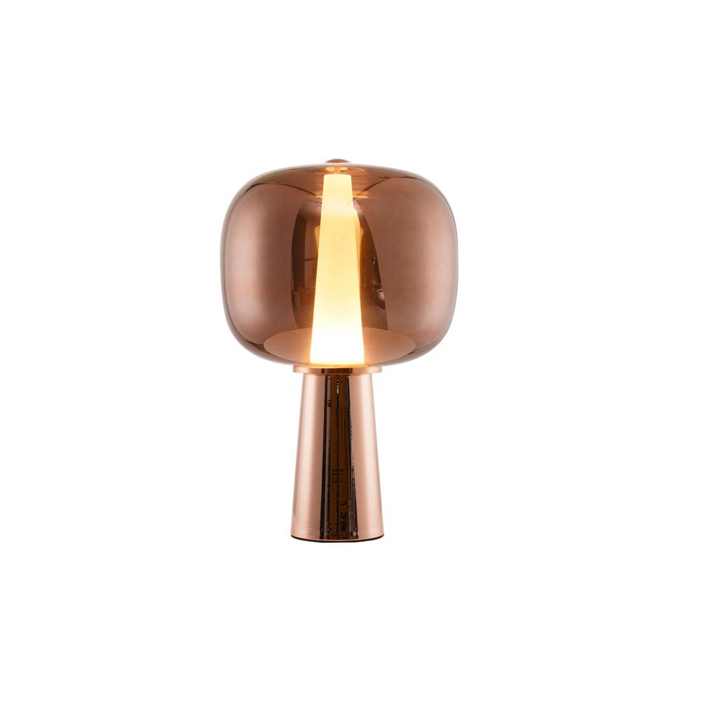 Modern Dusk to Dawn Table Lamp - Auto Sensor Night Light for Bedroom, Living Room, Nursery & Office - Energy Efficient LED Desk Lamp with Adjustable Brightness