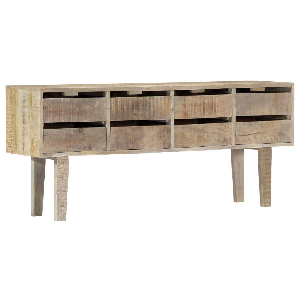 YUUIKLLE 8-Drawer Sideboard, Mango Wood Buffet Cabinet for Kitchen & Dining Room Storage