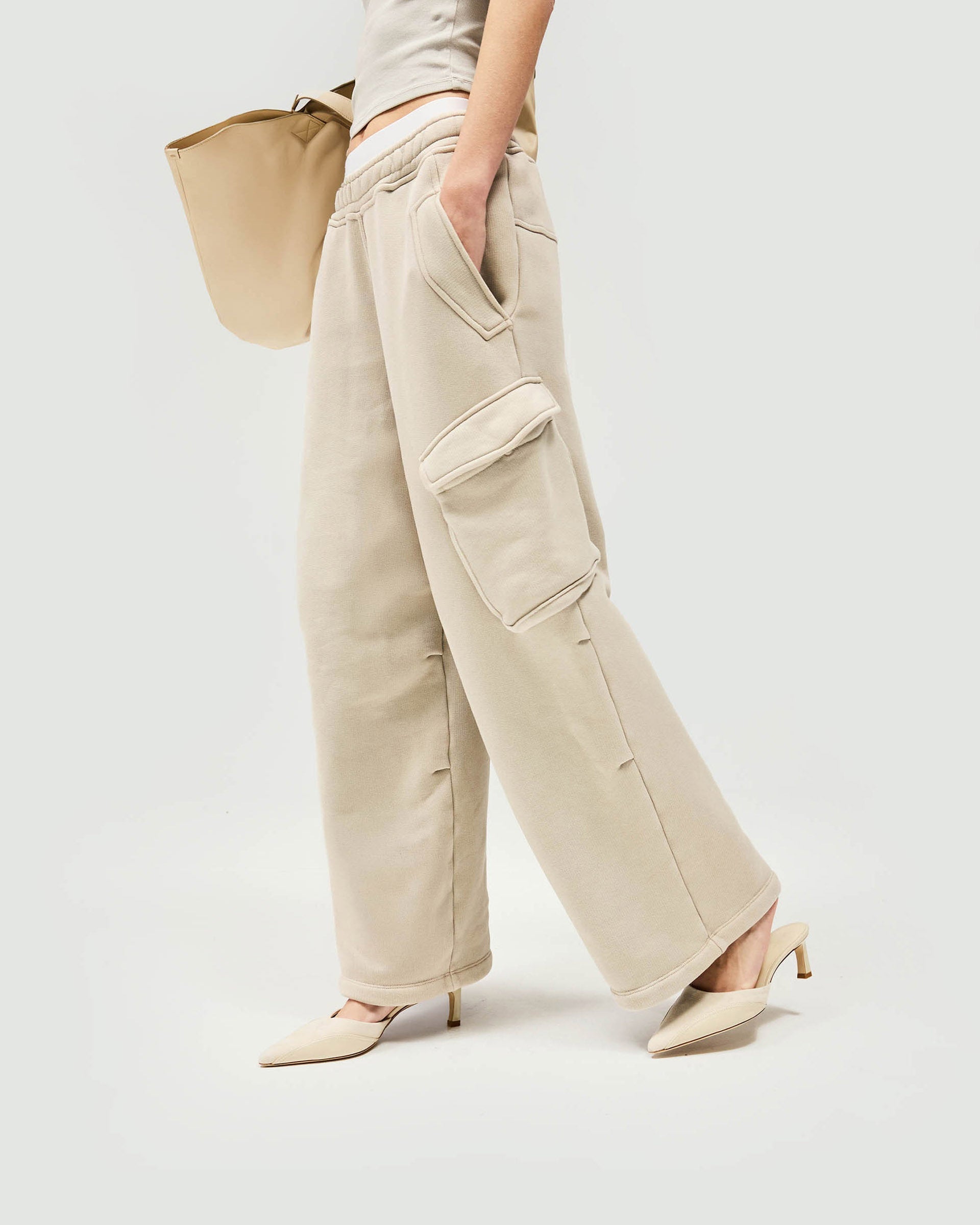 Initial Cargo Jogger Pants - Storm Color | Men's Casual Streetwear Joggers with Multiple Pockets | Perfect for Gym, Running, Travel & Everyday Wear