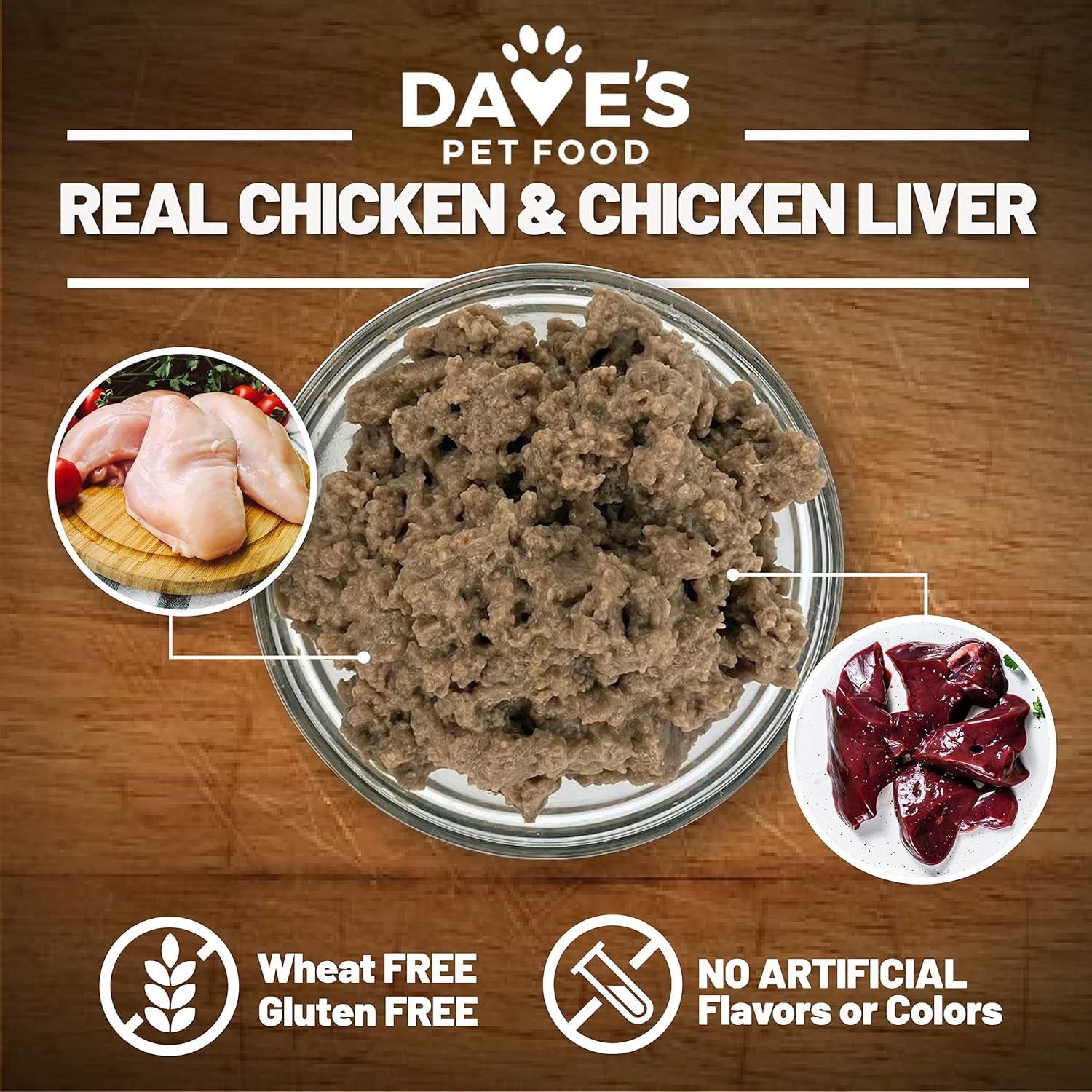 Premium Grain-Free Wet Dog Food - 95% Chicken & Chicken Liver, Single-Source Protein, Limited Ingredient Formula | Made in USA | 12.5oz Cans (12-Pack) for Small & Medium Dogs | Perfect for Sensitive Stomachs & Allergies