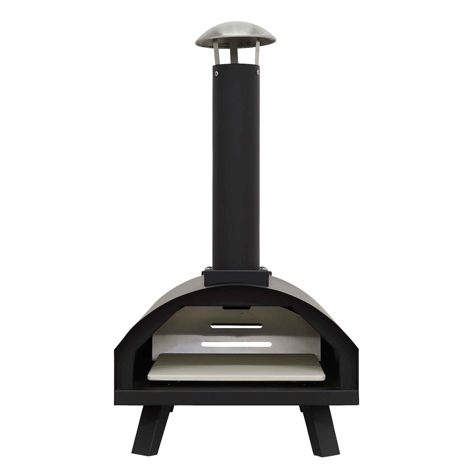 Portable Wood Fired Pizza Oven with Cover, Carry Bag & Trolley - Outdoor Camping, Backyard BBQ & Picnic Cooking - DG258