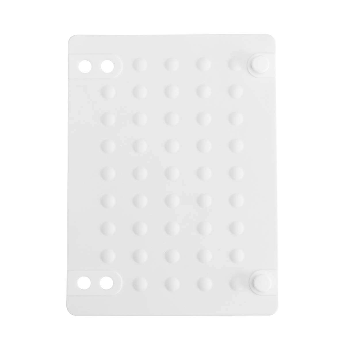 NUOBESTY Silicone Heat Resistant Mat for Hair Straighteners & Curling Irons - Anti-Heat Insulation Pad for Hair Dryers, Flat Irons & Styling Tools - White Protective Mat for Countertops & Vanity Use