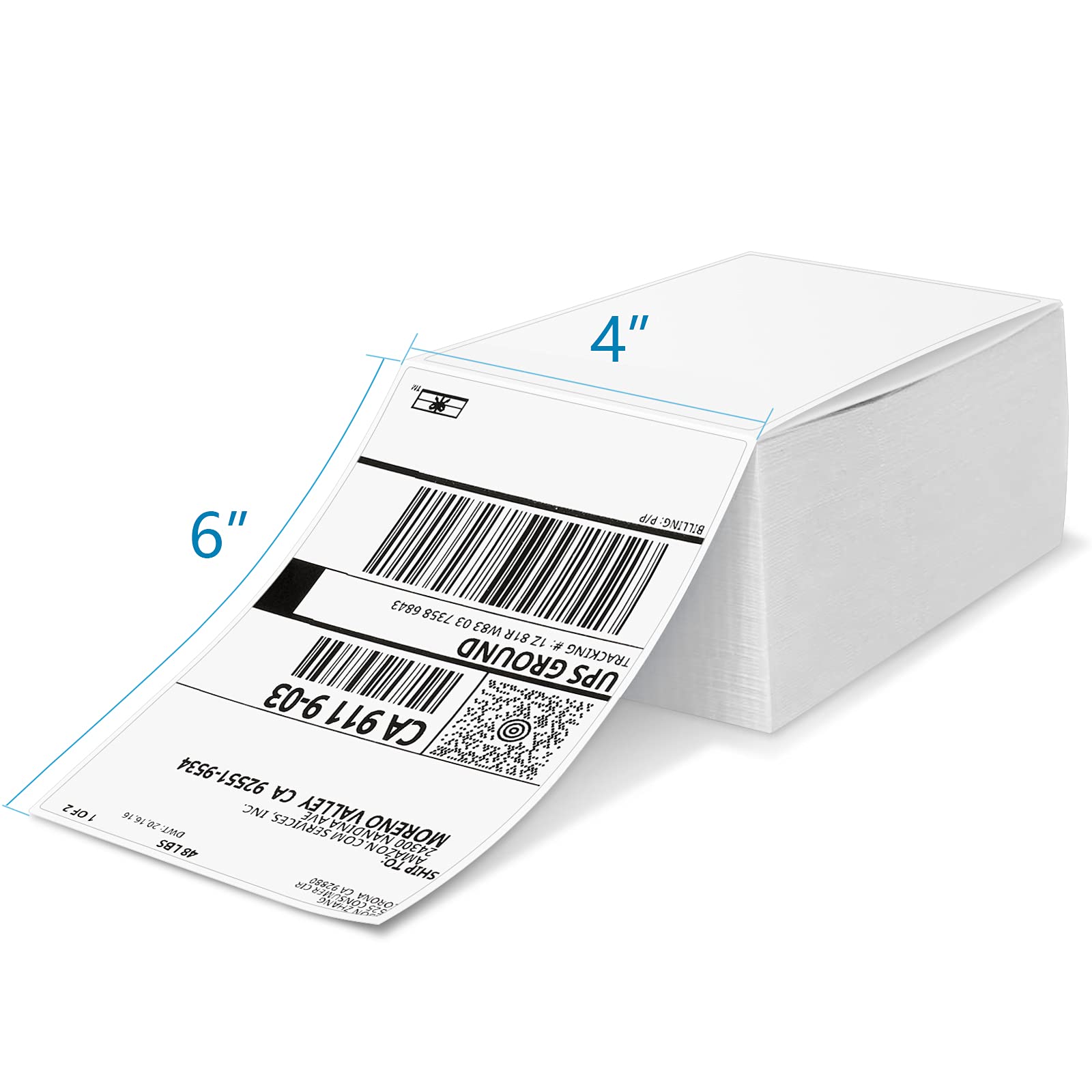 JADENS Wireless Bluetooth Label Printer for Shipping, Barcodes & Organization - Includes 1 Pack Thermal Sticker Labels (100 Sheets) - Perfect for Small Business, Home Office & E-commerce Packaging