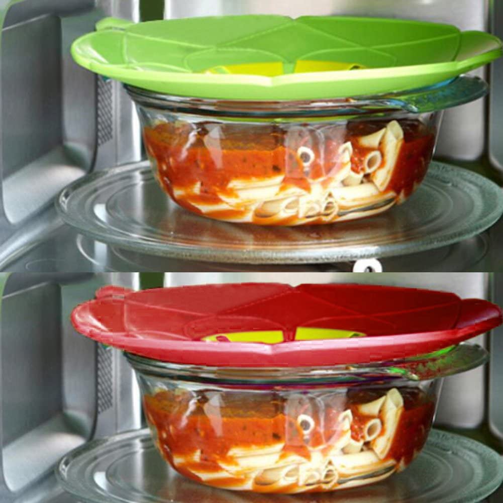 LUCIANO GOURMET 12.75 Inch Anti Boil Over Silicone Lid for Pots and Pans - 70299 - Perfect for Cooking, Boiling, and Simmering Without Mess