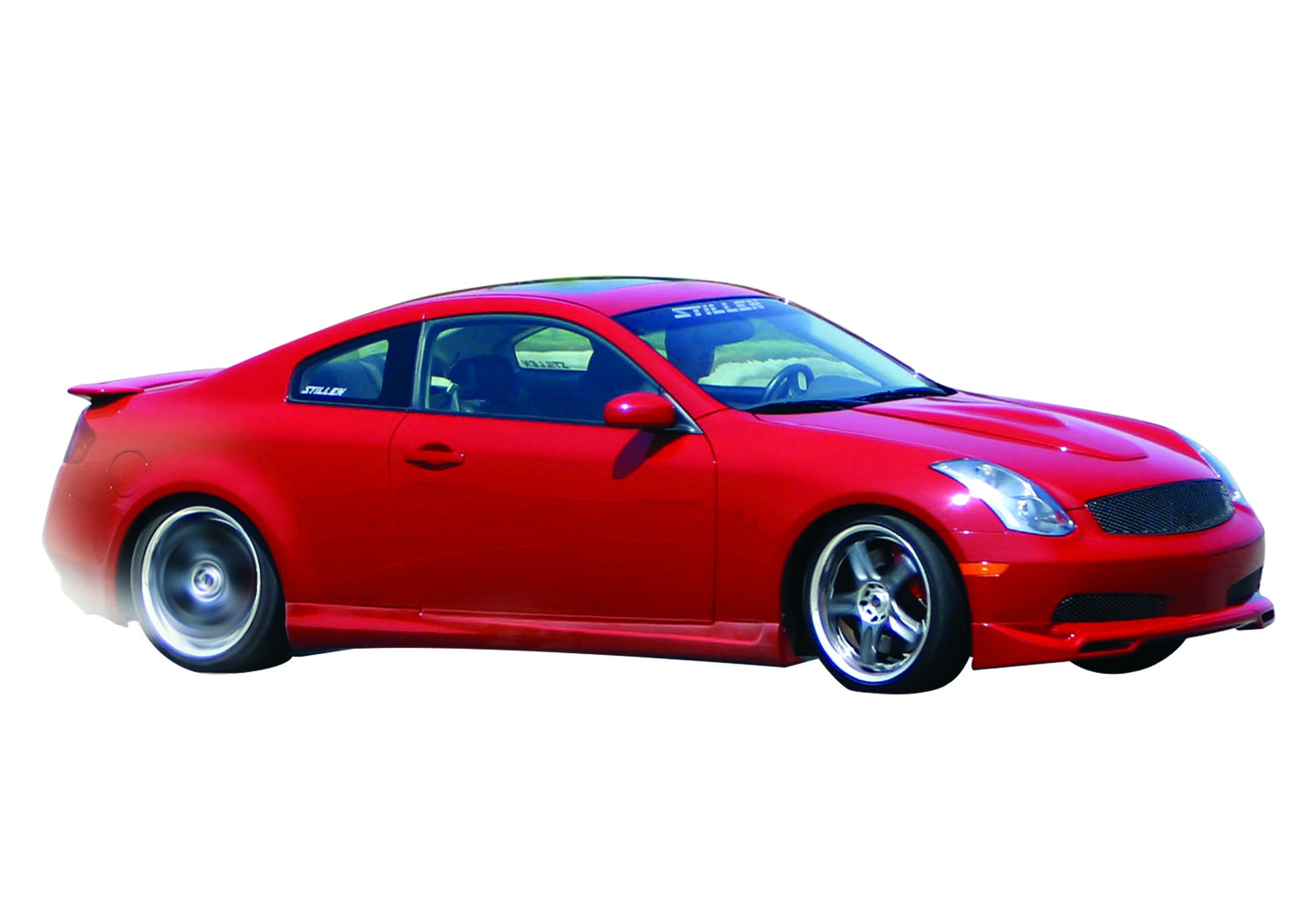 2003-2007 Infiniti G35 Coupe Front Lip Spoiler - Carbon Fiber Style - 103611 - Perfect for Car Enthusiasts & Street Racing Upgrades