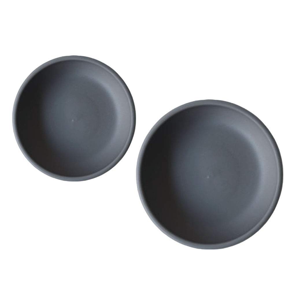 2 Pack Plastic Plant Saucers - 8 Inch Drip Trays for Flower Pots, Water Catcher Dishes for Indoor & Outdoor Plants - Perfect for Houseplants, Garden Pots, and Balcony Planters