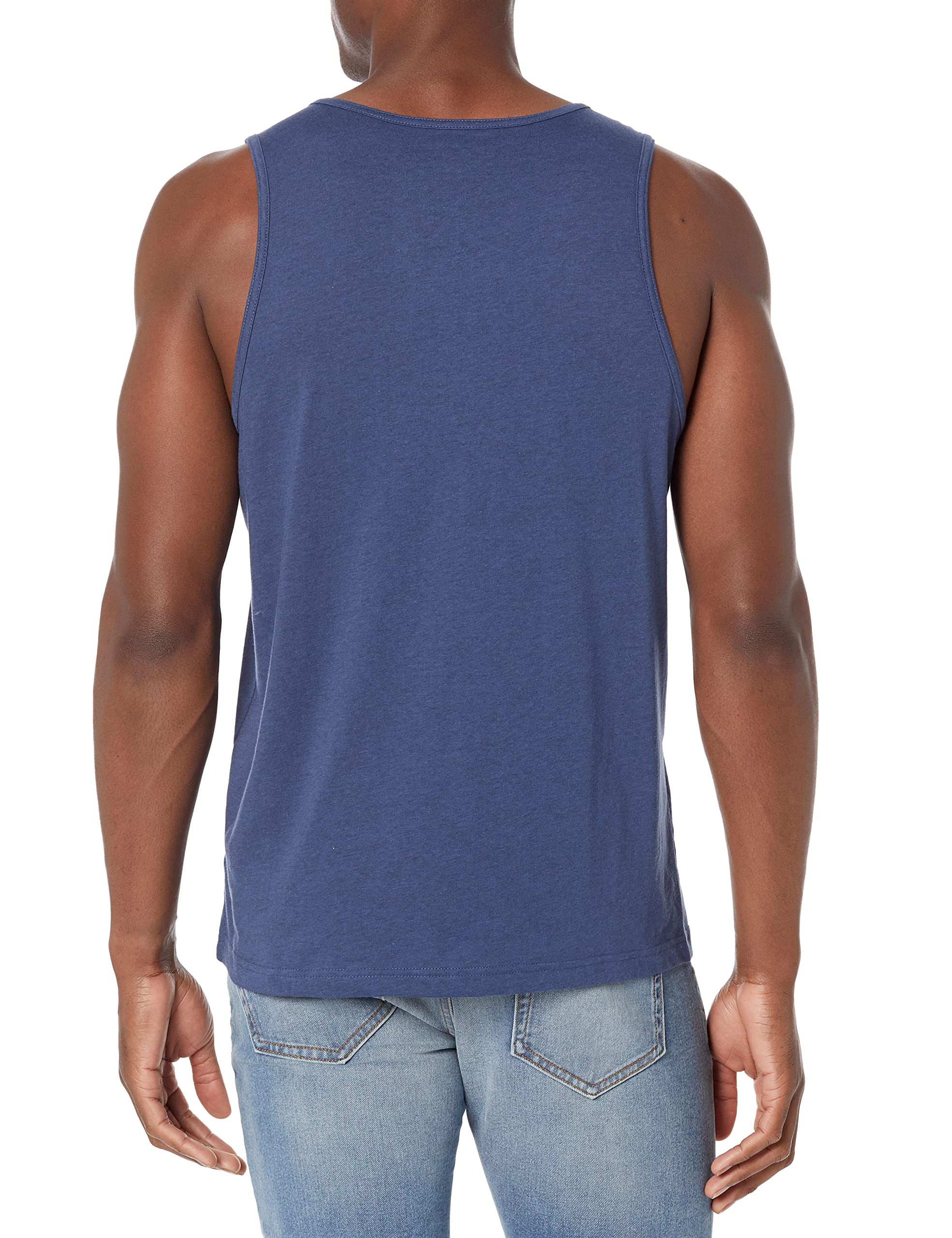 Amazon Essentials Men's Regular-Fit Tank Top Undershirt - Breathable Cotton Blend for Casual Wear, Gym & Layering