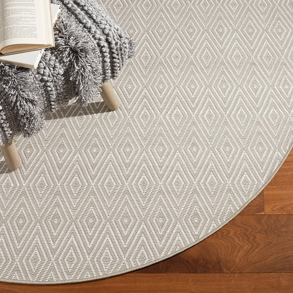 Premium Diamond Platinum Indoor/Outdoor Rug by Dash & Albert - Waterproof & Durable for Patio, Living Room, Bedroom Decor