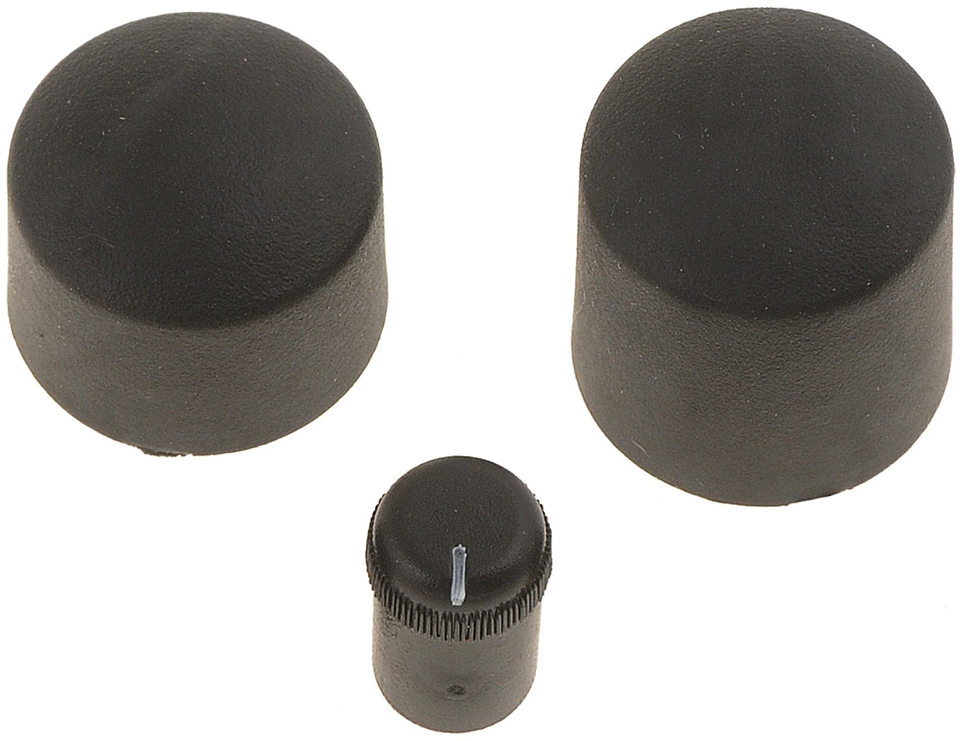 Dorman 76877 Radio Knob Assortment - Compatible with Select Car Models (3-Piece Set) - Perfect for Car Stereo & Dashboard Control Replacement