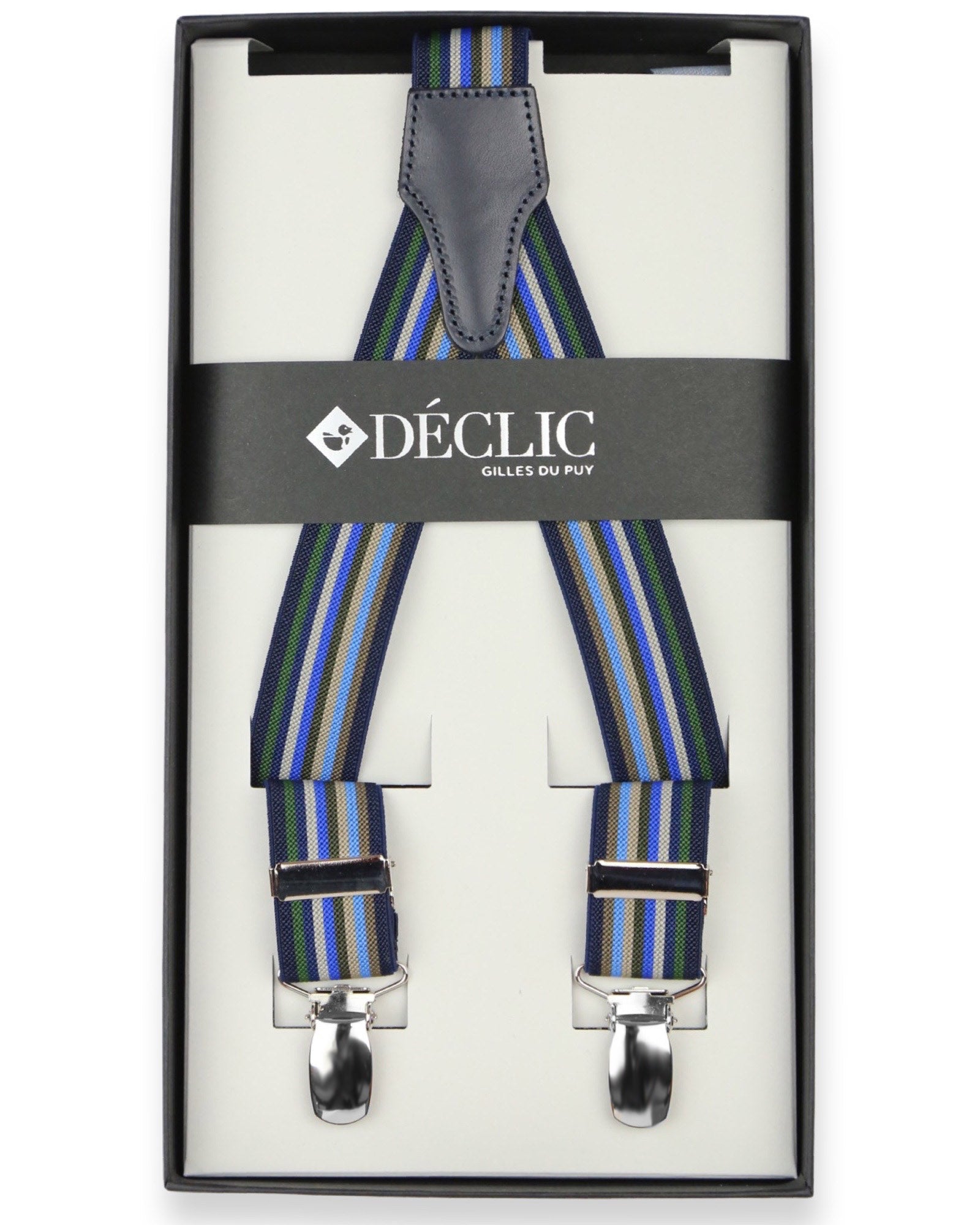 Multi Stripe 2.5cm Clip Braces - Adjustable Suspenders for Men & Women - Perfect for Formal Wear, Vintage Style & Cosplay Outfits