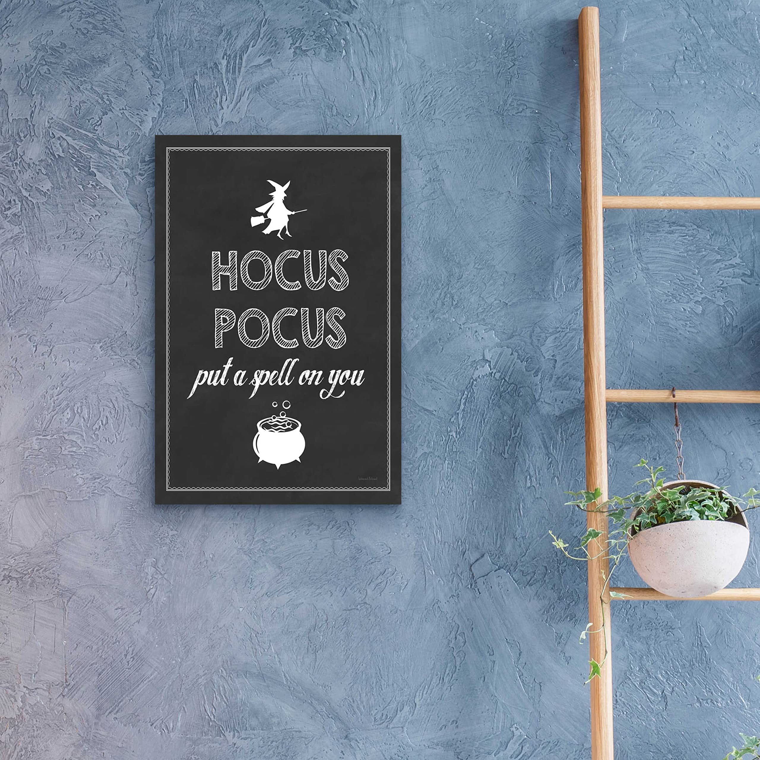 Letter & Lined 'Put A Spell On You' Acrylic Glass Wall Art - 16x24 Inches Modern Home Decor for Living Room, Bedroom & Office