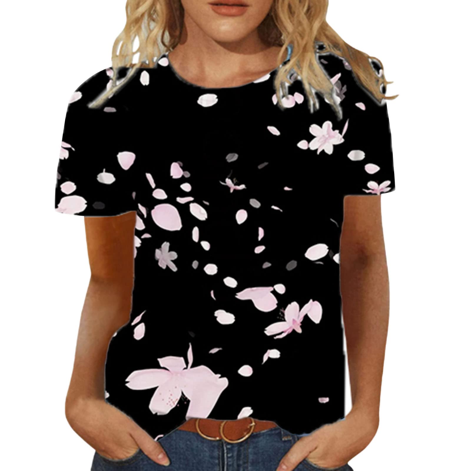 Women's Loose Casual Short Sleeve T-Shirt Blouse - Cute Summer Tops for Women | Comfortable Everyday Wear & Outfit Styling