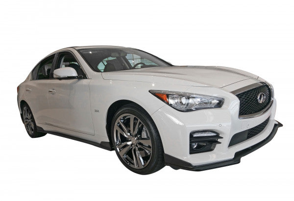2014-2017 Infiniti Q50 Matte Black Side Skirts Body Kit - KB11228MB | Perfect for Car Customization & Styling Upgrades