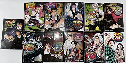 Demon Slayer: Kimetsu no Yaiba Manga Volumes 13-23 Complete Box Set | Japanese Anime Fantasy Adventure Books | Perfect for Collectors & Anime Fans