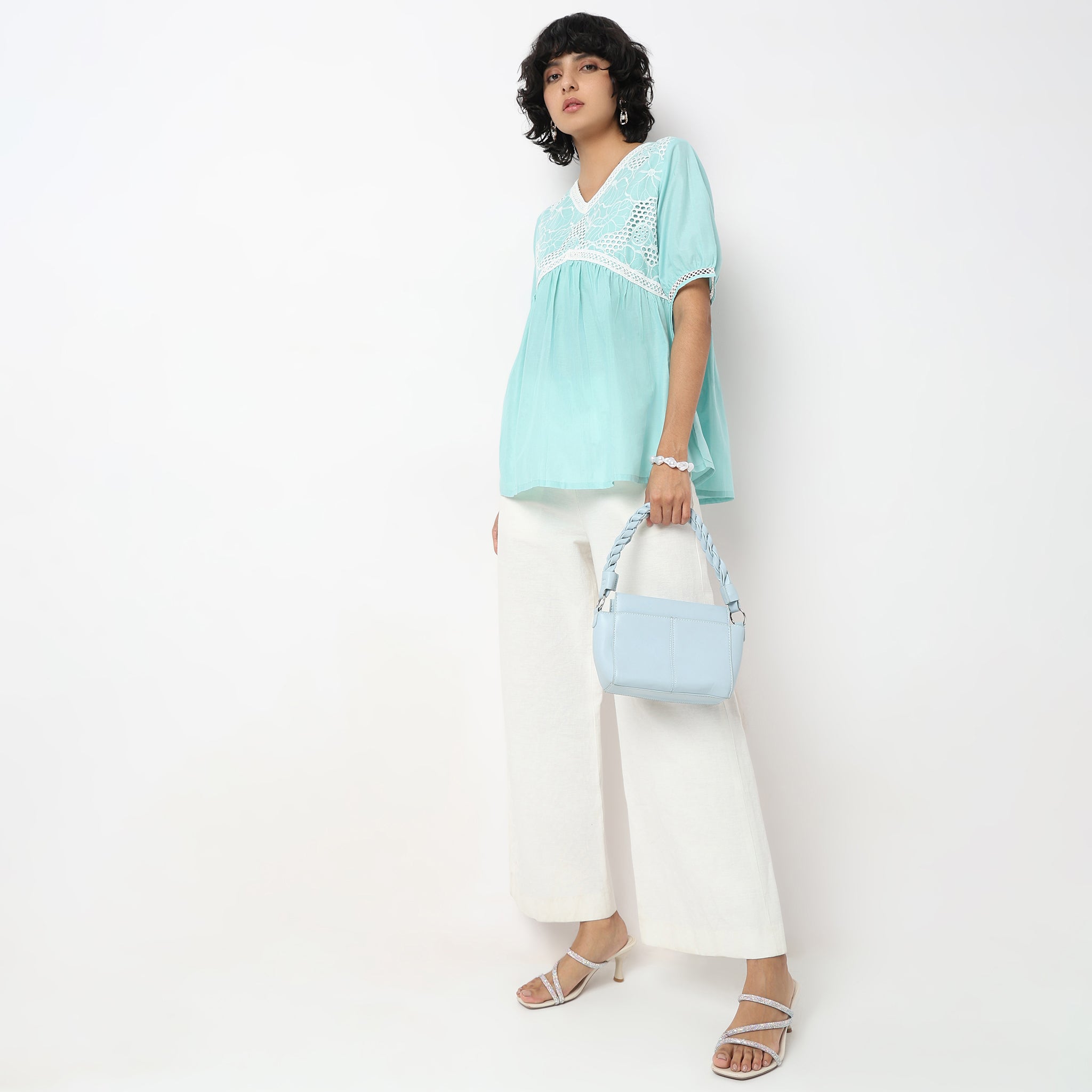 Flare Fit Embroidered Tunic Top for Women - Boho Chic Blouse with Floral Embroidery | Perfect for Casual Wear, Office Outfits & Summer Vacation