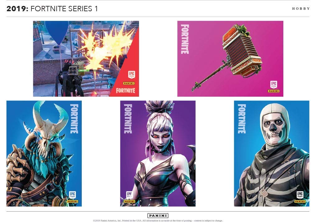 2019 Panini Fortnite Series 1 Trading Card Box - 24 Packs (6 Cards Each) | Collectible Game Cards for Fans & Players | Perfect for Gaming Tournaments, Gifts & Card Trading