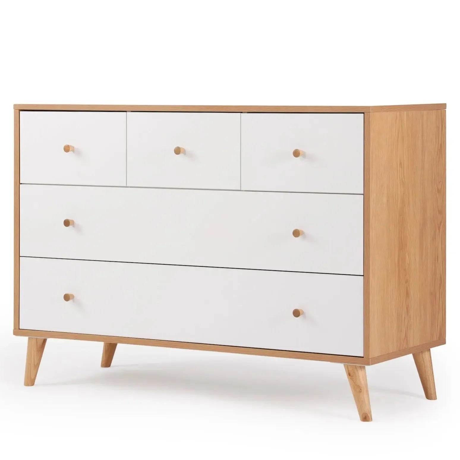 Austin 5-Drawer Dresser for Bedroom - Modern Wooden Chest of Drawers with Ample Storage for Clothes, Bedding & Accessories | Perfect for Home, Dorm, Apartment & Office Organization