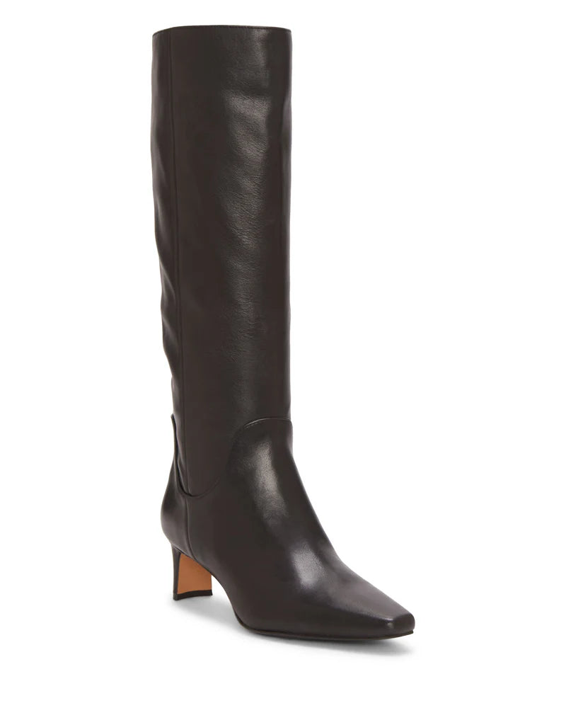 Avriah Women's Knee High Boots - Black Leather Tall Boots for Winter, Fashion & Comfort | Perfect for Office, Party & Outdoor Wear