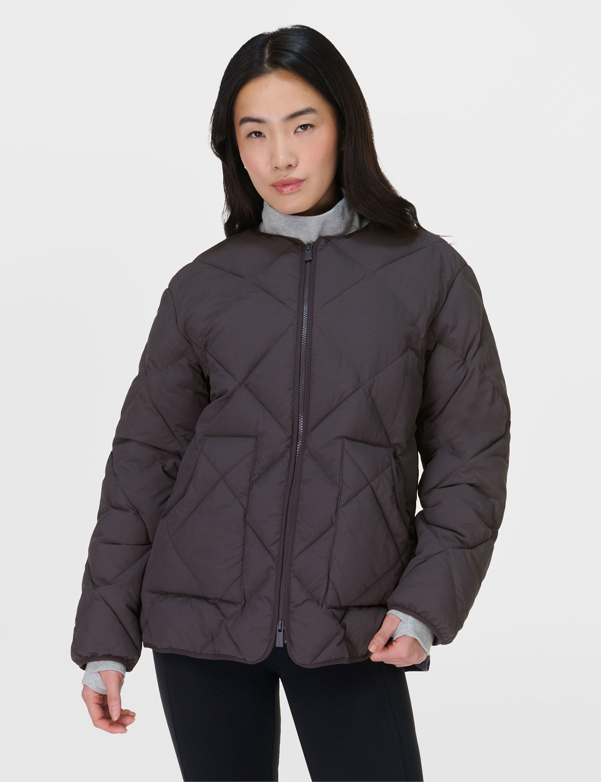 On the Move Quilted Jacket - Urban Grey | Lightweight Water-Resistant Outdoor Coat for Men & Women | Perfect for Hiking, Travel & City Commute