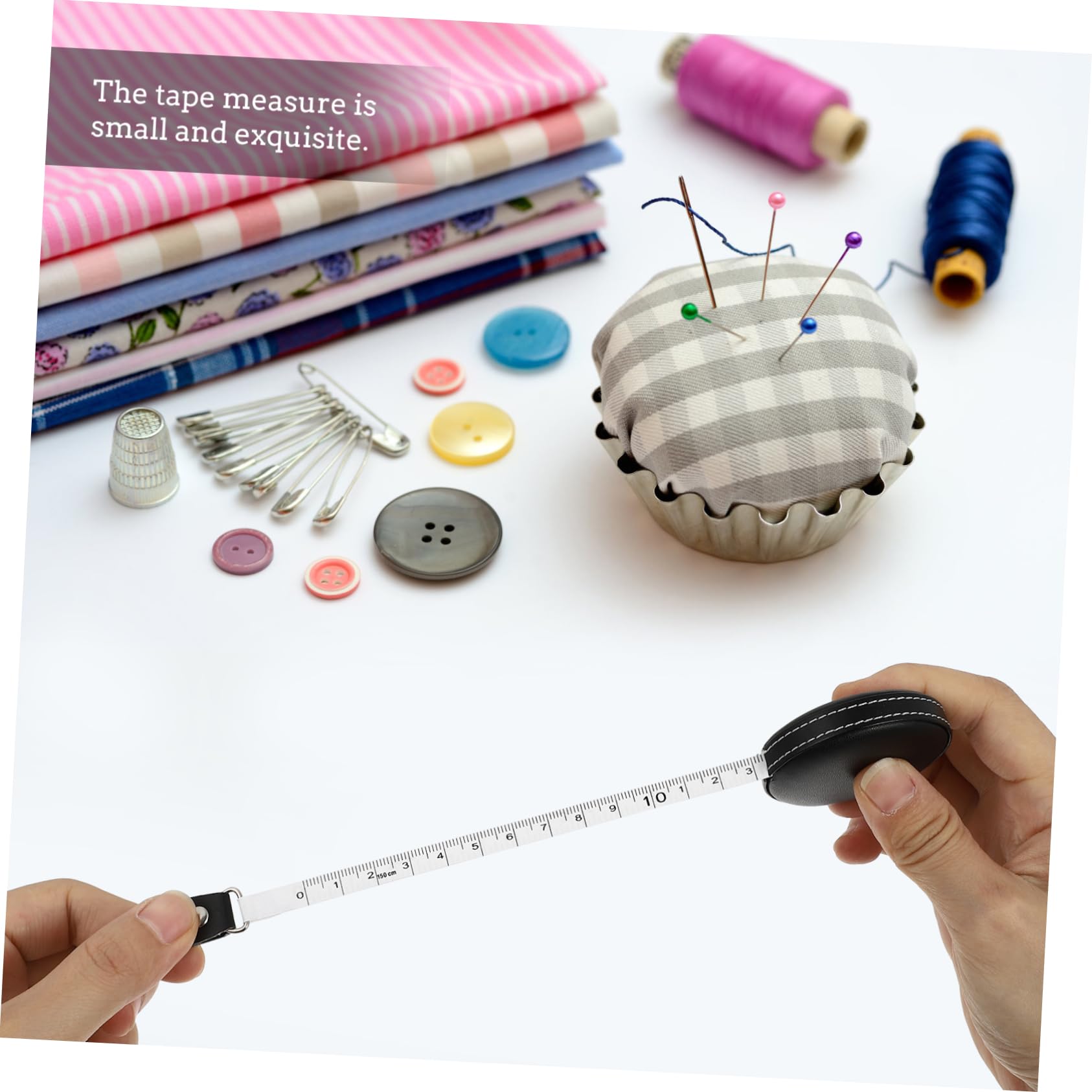 VILLCASE 2-Pack PU Leather Measuring Tape - Dual Scale Cm/Inch Body Measuring Tape for Sewing, Weight Loss & Tailoring - Perfect for Clothes, Waist & Fitness Measurements