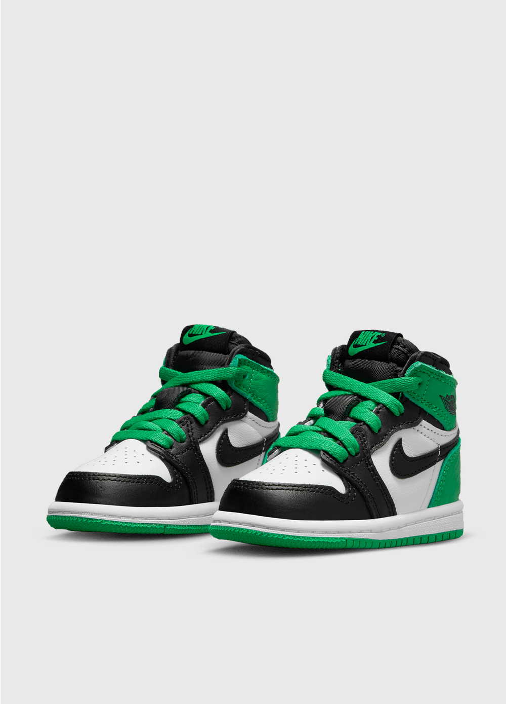 Air Jordan 1 Retro High 'Lucky Green' Basketball Shoes - Men's Size TD - Classic Retro Sneakers for Streetwear & Basketball Games