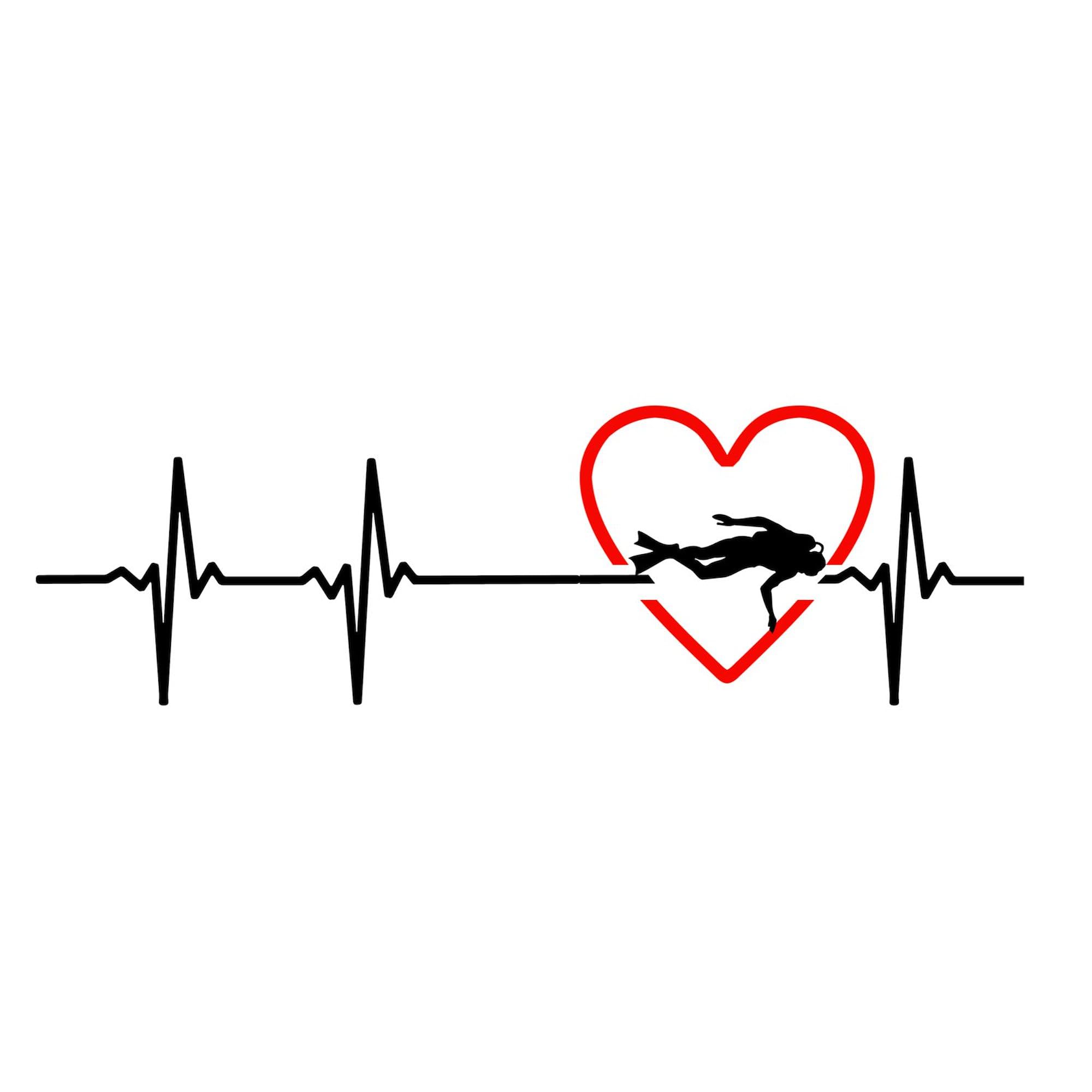I Love Scuba Diving Oval Car Bumper Sticker - Waterproof Vinyl Decal for Cars, Laptops & Dive Gear - Perfect for Scuba Enthusiasts & Ocean Lovers