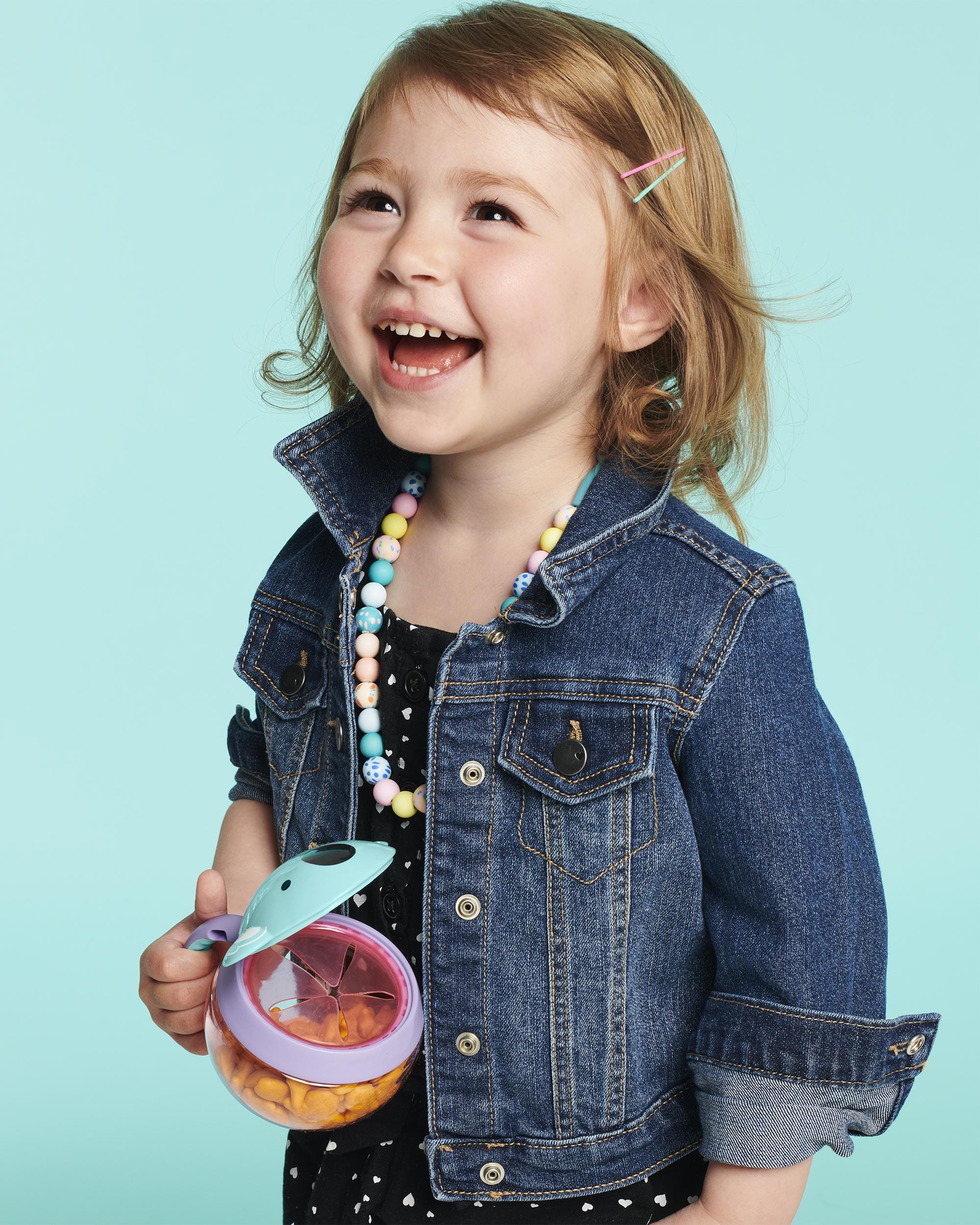 Skip Hop Zoo Snap Cup - Insulated Toddler Sippy Cup with Leak-Proof Lid & Easy-Grip Handles - Perfect for Daycare, Travel & On-the-Go Hydration