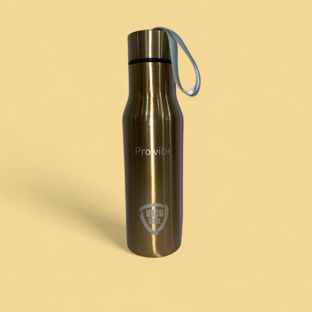 ProVibe 800ml Stainless Steel Vacuum Bottle - 24H Hot/Cold for Travel & Gym