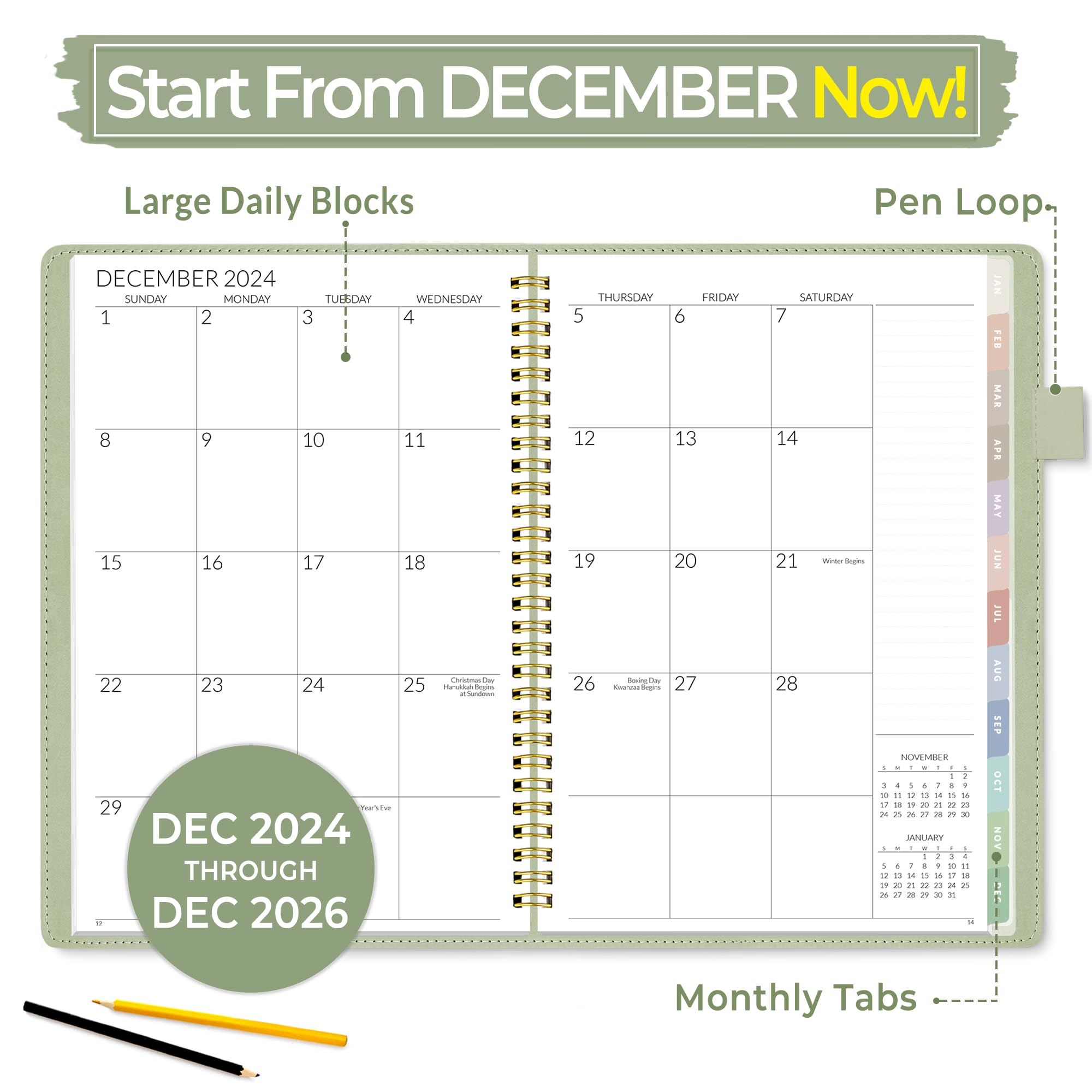 SUNEE 2025-2026 Monthly Planner 7.3