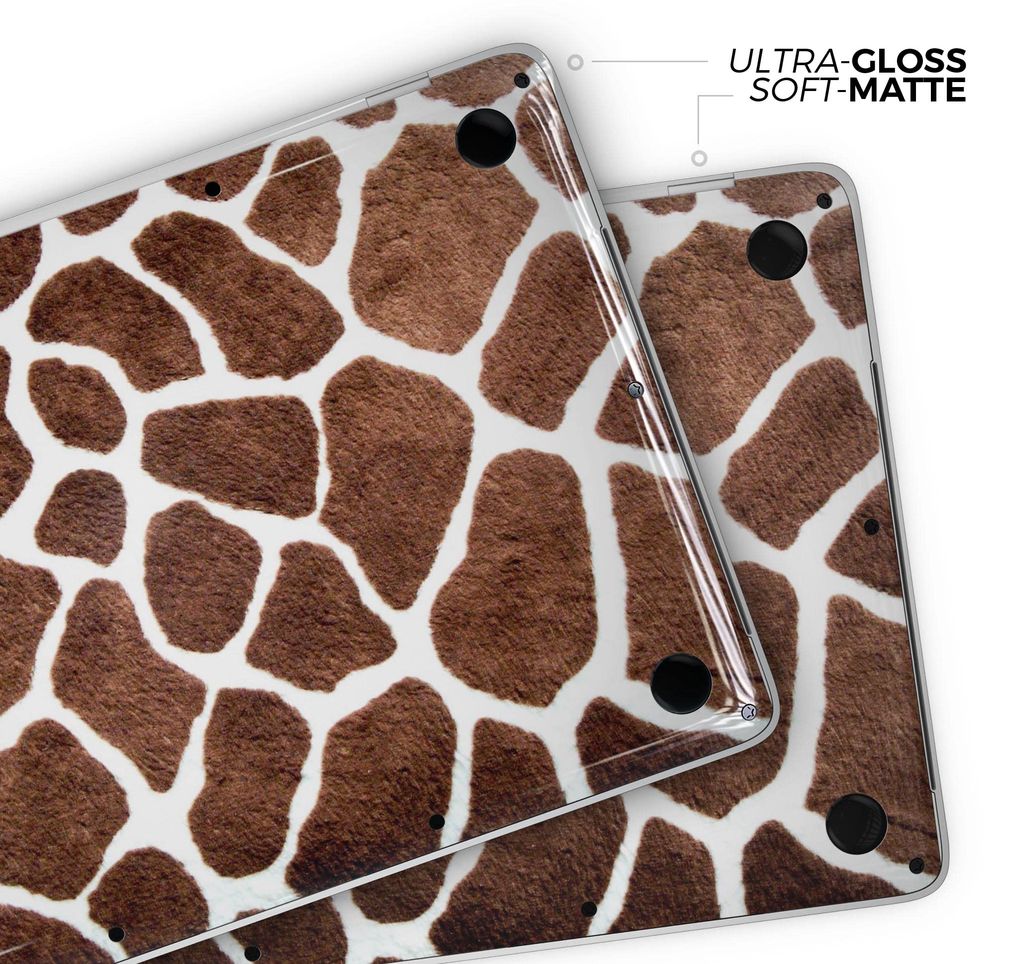 Real Giraffe Animal Print Full-Body Protective Skin Wrap for MacBook 13