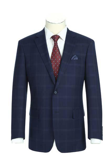 Alessandro Vitello by Renoir Classic Fit Suit 293 - Size 41 | Premium Men's Business Attire for Weddings, Office & Formal Events