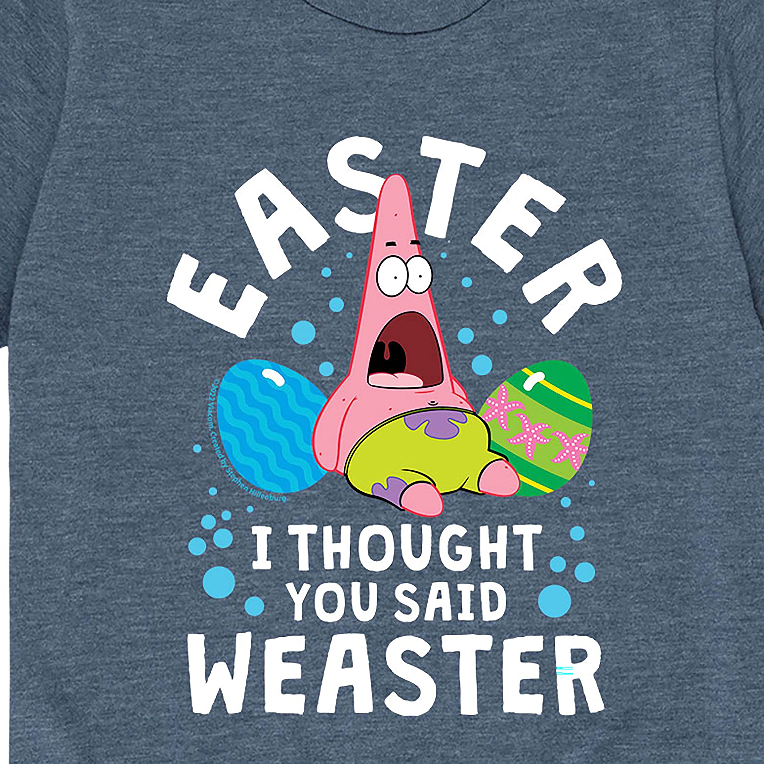 Spongebob Squarepants Easter Graphic T-Shirt for Toddlers & Kids - HYBRID APPAREL Short Sleeve Cotton Tee - Perfect for Easter Celebrations, School & Playtime